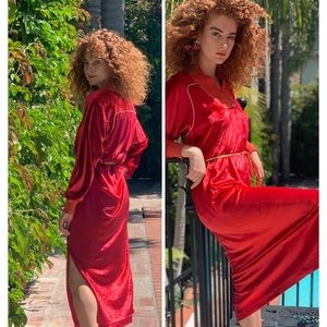 Vintage Oscar de la renta maxi dress lounge dress